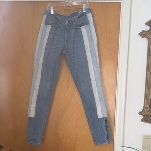 Rag & bone Blue Jeans with White Stripes